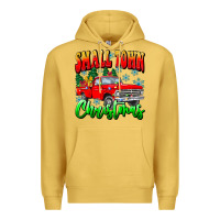 Antique Gold Small town Christmas Premium Hoodie - CowhideDigitalArt