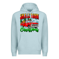 Blue Mist Small town Christmas Premium Hoodie - CowhideDigitalArt