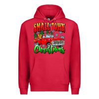 Cardinal Small town Christmas Premium Hoodie - CowhideDigitalArt