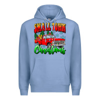 Colony Blue Small town Christmas Premium Hoodie - CowhideDigitalArt