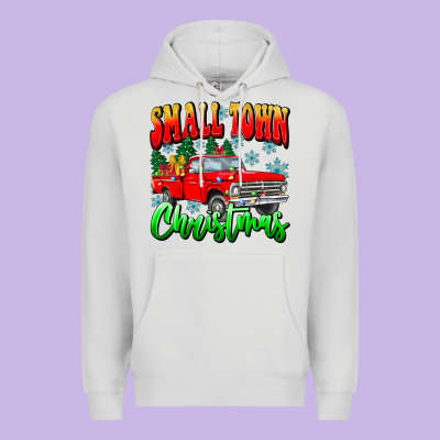Small Town Christmas Premium Hoodie Designed By Cowhidedigitalart