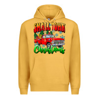 Mustard Small town Christmas Premium Hoodie - CowhideDigitalArt