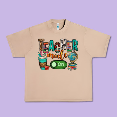 Teacher Mode On Urban Heavy Tee Designed By Oliviacreatesart