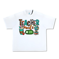 White teacher mode on Urban Heavy Tee - OliviaCreatesArt