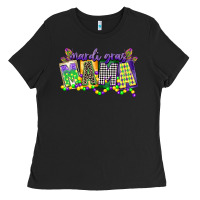 Black mardi gras mama Ladies Tee - CowGirlArtShop