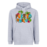 Heather Grey puerto rico Heavyweight Hoodie - AdoDesignShop