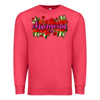 Cardinal Chingona with roses Premium Sweatshirt - AdoDesignShop