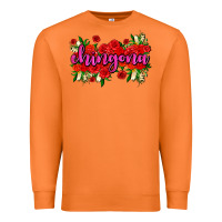 Carrot Chingona with roses Premium Sweatshirt - AdoDesignShop