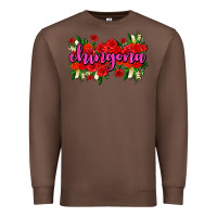 Chestnut Chingona with roses Premium Sweatshirt - AdoDesignShop