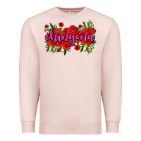 Pale Pink Chingona with roses Premium Sweatshirt - AdoDesignShop
