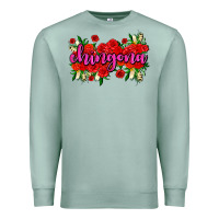 Seafoam Chingona with roses Premium Sweatshirt - AdoDesignShop