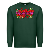 Sports Green Chingona with roses Premium Sweatshirt - AdoDesignShop