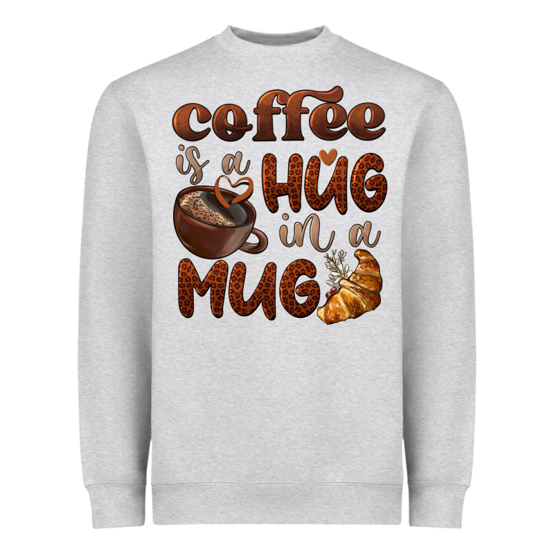 Coffee Is A Hug In A Mug Heavyweight Sweatshirt by BarkalooDesign | Teevron