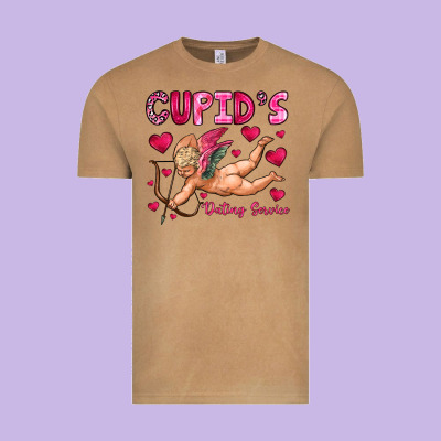 Cupid S Dating Service Vintage Tee Designed By Oliviacreatesart