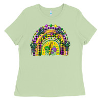 Matcha mardi gras rainbow and fleur de lis Ladies Tee - CowGirlArtShop