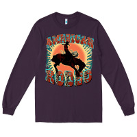 Plum American rodeo Long Sleeve Tee - FaDigitalArtStudio