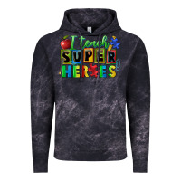 Cloud Black I teach super heroes Vintage Hoodie - FaDigitalArtStudio