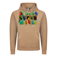 Vintage Coffee I teach super heroes Vintage Hoodie - FaDigitalArtStudio