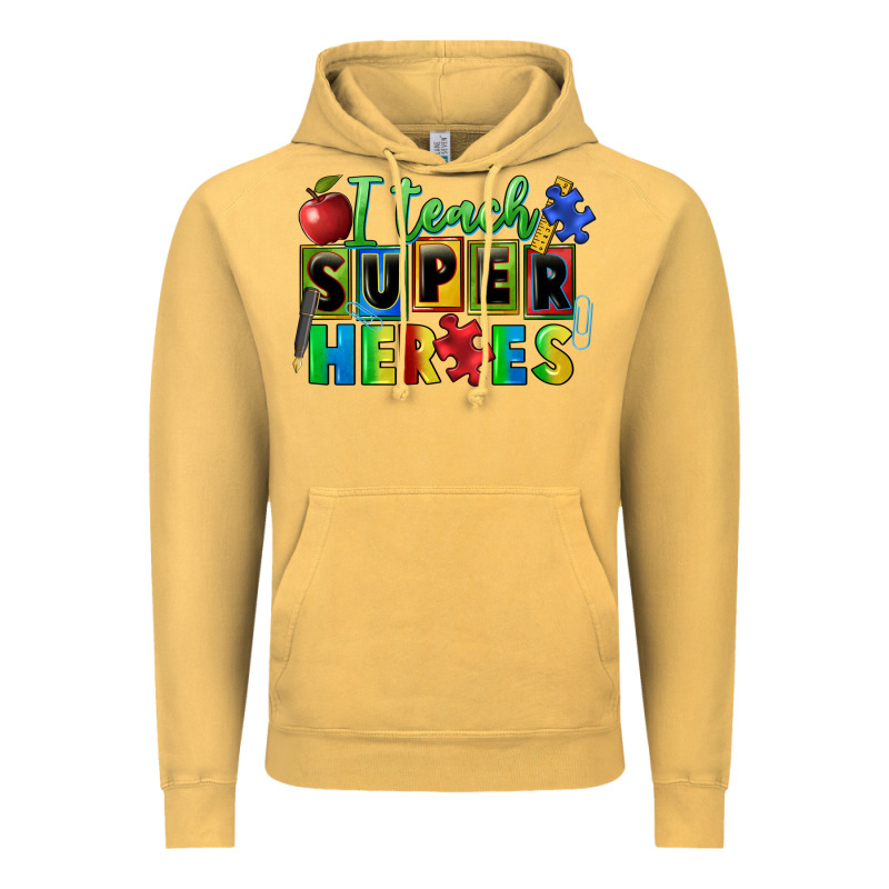 I Teach Super Heroes Vintage Hoodie by FaDigitalArtStudio | Teevron
