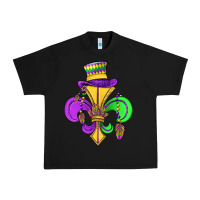 Black fleur de lis Urban Heavy Tee - OliviaCreatesArt