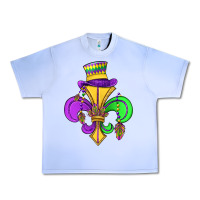 Grape Ice fleur de lis Urban Heavy Tee - OliviaCreatesArt