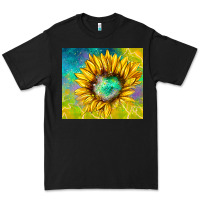 Black sparkling sunflower Premium Tee - TumblerDesignByShophia