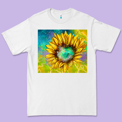 Sparkling Sunflower Premium Tee Designed By Tumblerdesignbyshophia