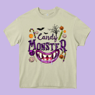 Candy Monster Heavy Core Tee Designed By Texasbilliewilder