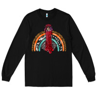Black thanksgiving turkey rainbow Long Sleeve Tee - RanaPortraitStore