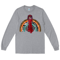 Heather Grey thanksgiving turkey rainbow Long Sleeve Tee - RanaPortraitStore
