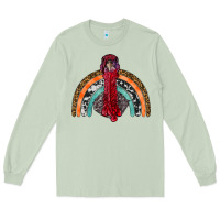 Matcha thanksgiving turkey rainbow Long Sleeve Tee - RanaPortraitStore