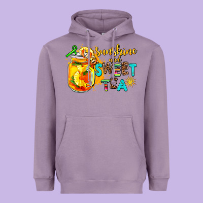 Sunshine And Sweet Tea Heavyweight Hoodie Designed By Adodesignshop