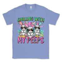 Colony Blue chilling with my peeps easter bunnies cowgirl cowg Classic Tee - CowGirlArtShop