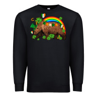 Black st patricks bear ado Premium Sweatshirt - AdoDesignShop