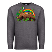 Charcoal Heather st patricks bear ado Premium Sweatshirt - AdoDesignShop