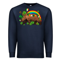 Navy st patricks bear ado Premium Sweatshirt - AdoDesignShop