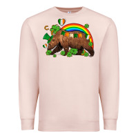 Pale Pink st patricks bear ado Premium Sweatshirt - AdoDesignShop