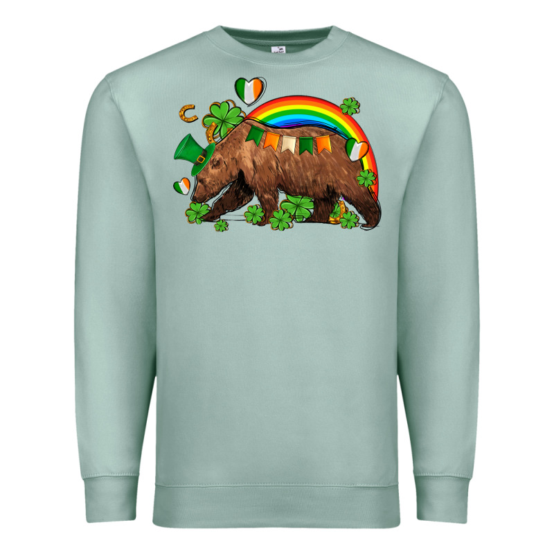 St Patricks Bear Ado Premium Sweatshirt by AdoDesignShop | Teevron