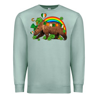 Seafoam st patricks bear ado Premium Sweatshirt - AdoDesignShop