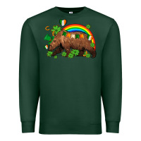 Sports Green st patricks bear ado Premium Sweatshirt - AdoDesignShop