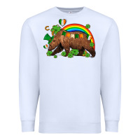 White st patricks bear ado Premium Sweatshirt - AdoDesignShop