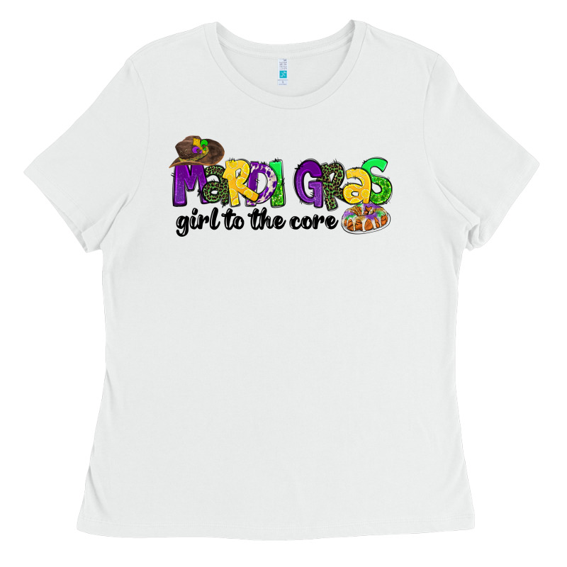 Mardi Gras Girl To The Core Ladies Tee by CowGirlArtShop | Teevron
