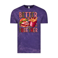 Cloud Purple hamburger potatoes better together olivia Vintage Tee - OliviaCreatesArt