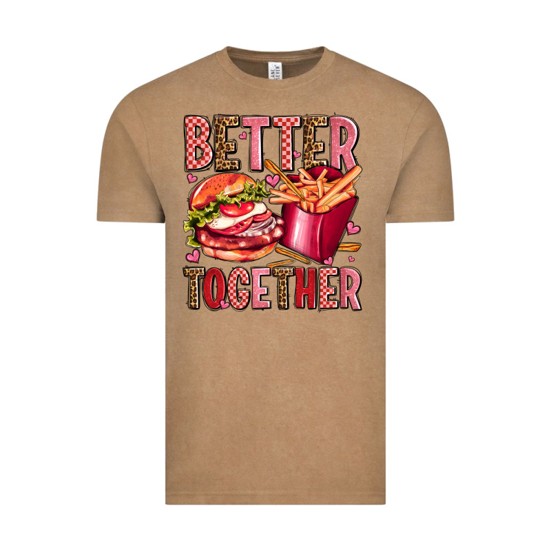 Hamburger Potatoes Better Together Olivia Vintage Tee by OliviaCreatesArt | Teevron