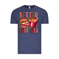 Vintage Denim hamburger potatoes better together olivia Vintage Tee - OliviaCreatesArt