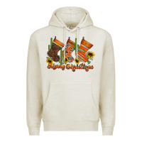 Oatmeal Heather western Christmas Premium Hoodie - CowhideDigitalArt