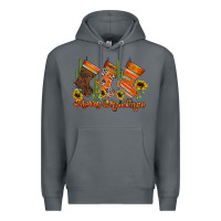 Rock western Christmas Premium Hoodie - CowhideDigitalArt