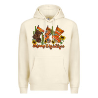 Sandshell western Christmas Premium Hoodie - CowhideDigitalArt