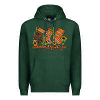 Sports Green western Christmas Premium Hoodie - CowhideDigitalArt