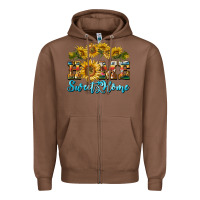 Chestnut home sweet home sunflower Zipper Hoodie - BarkalooDesign